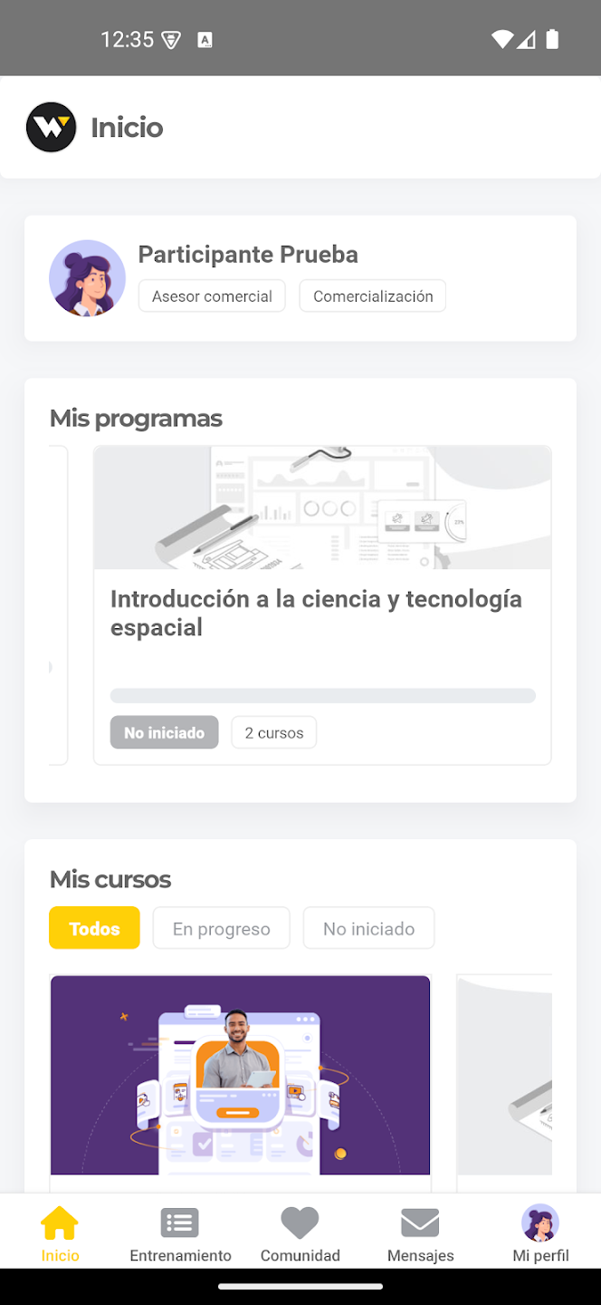 Preview del proyecto WeKnow